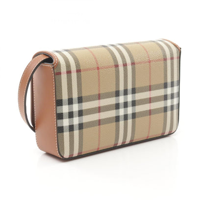 Burberry Coated Leather Shoulder Bag