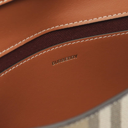 Burberry Coated Leather Shoulder Bag