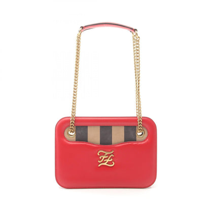 Fendi Calligraphy Leather Shoulder Bag Rovelle Bags