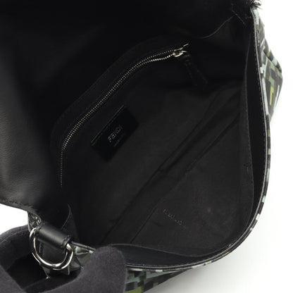 Fendi Mamma Baguette Zucca Nylon Leather Waist Bag Rovelle Bags
