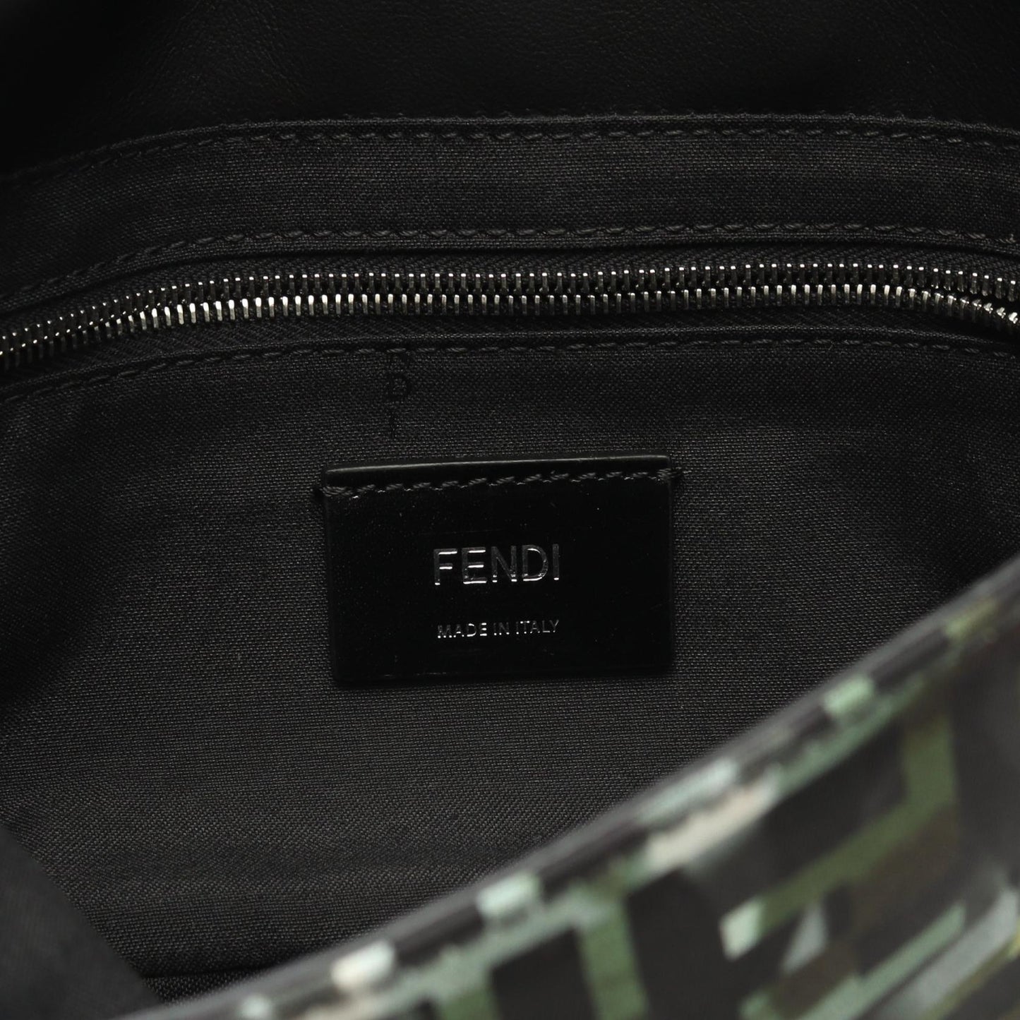 Fendi Mamma Baguette Zucca Nylon Leather Waist Bag Rovelle Bags