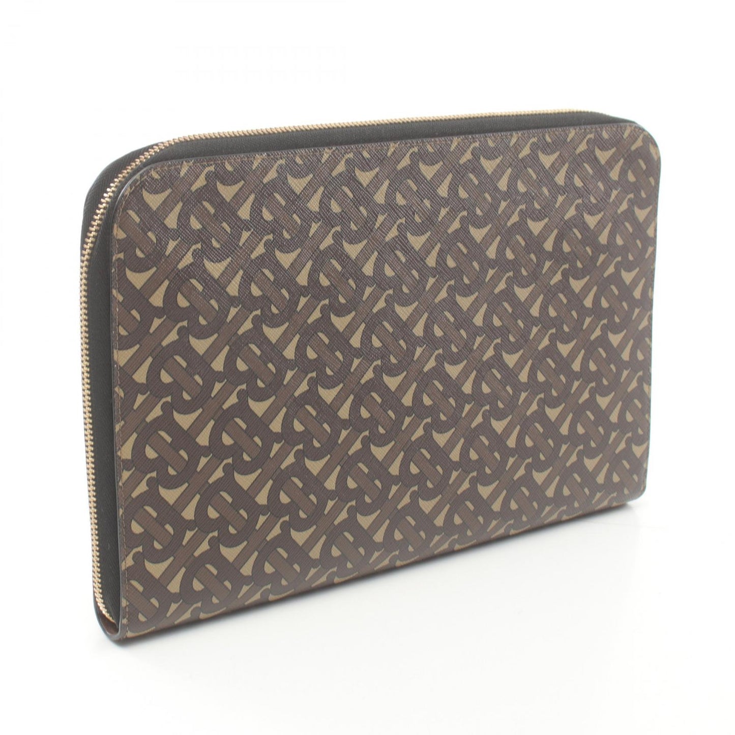 Burberry Coated Canvas Clutch Bag