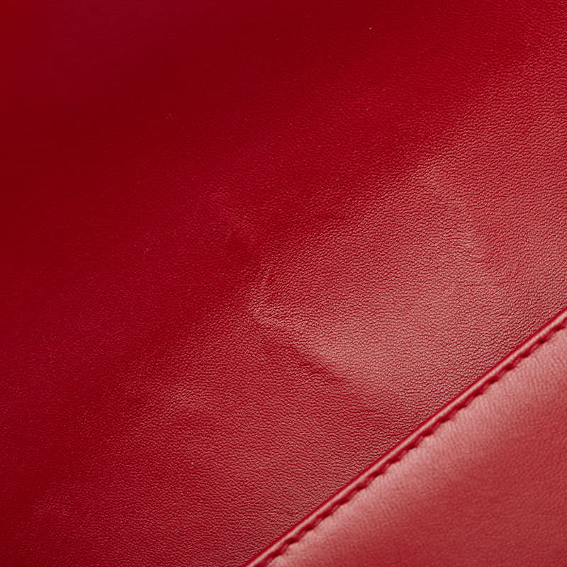 Chanel Boy 25 Red Lambskin Chain Shoulder Bag Rovelle Bags