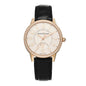 18K Rose Gold Alligator Diamond Bezel 34mm Rendez-Vous Automatic Watch Silver Q3442440