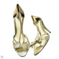 Sandals Luxury Designer By Fendi In Gold, Size: 10 Rovelle Bags