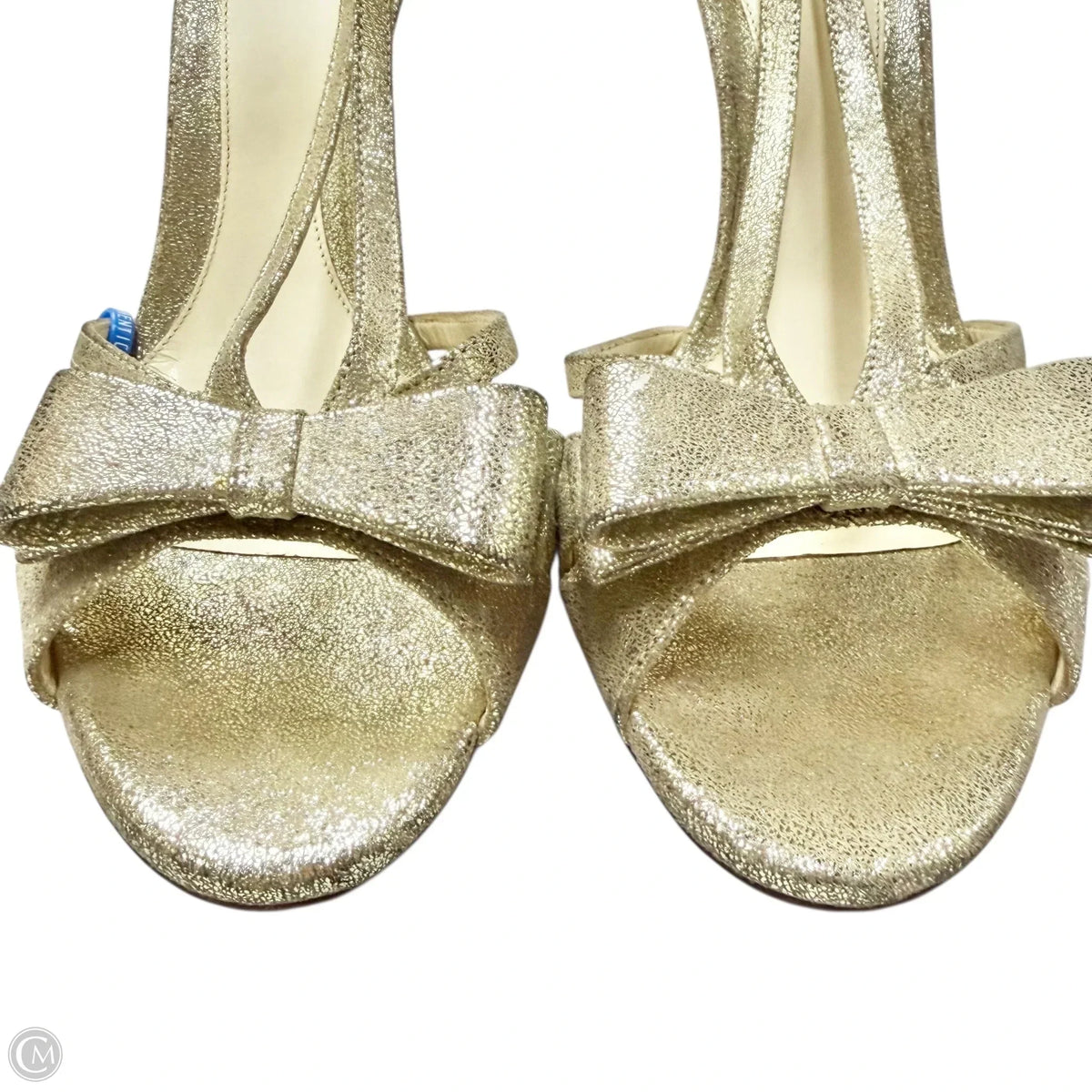 Sandals Luxury Designer By Fendi In Gold, Size: 10 Rovelle Bags