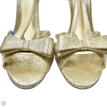 Sandals Luxury Designer By Fendi In Gold, Size: 10 Rovelle Bags