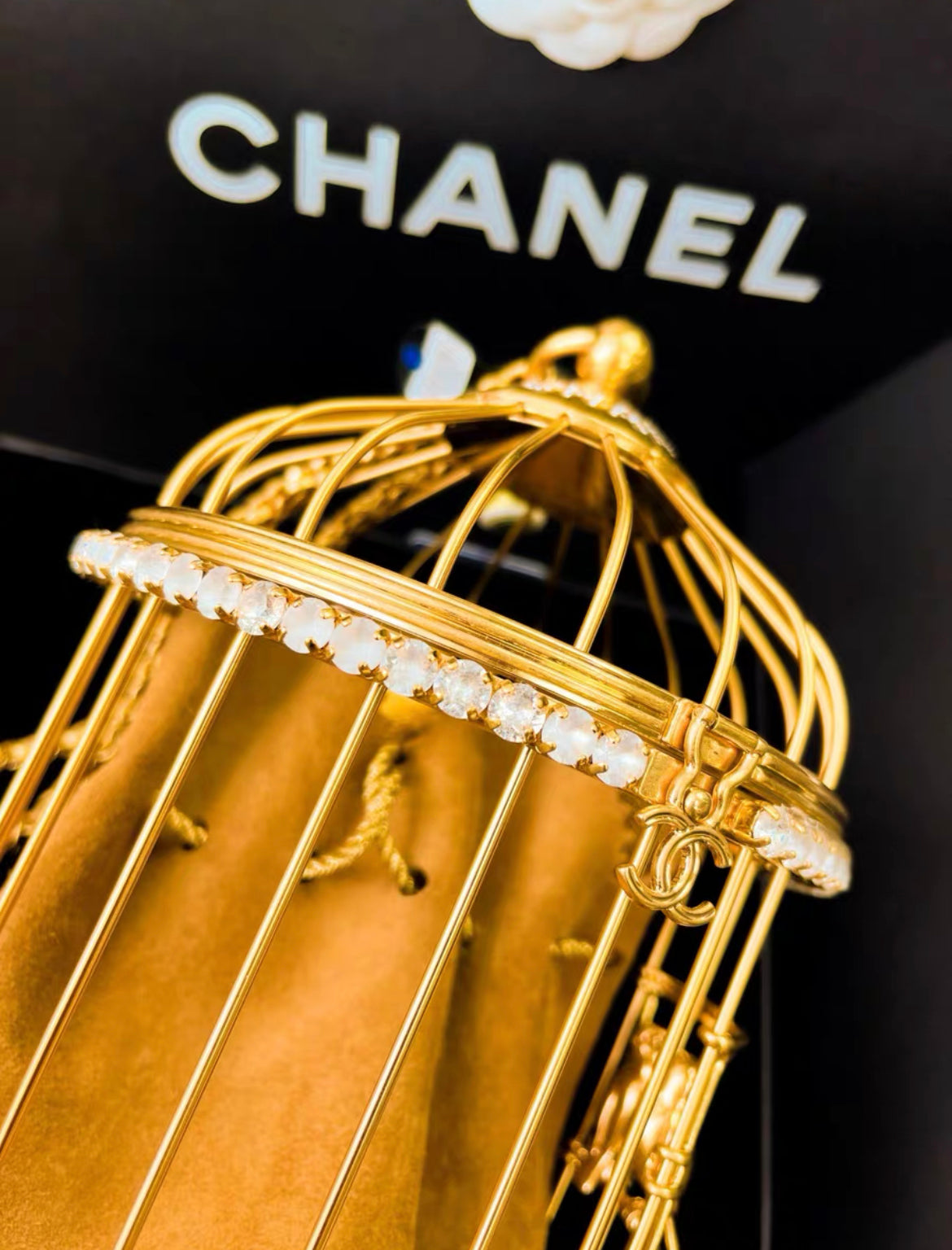 Chanel Luxury Leather Gold Handbag Style 12 Rovelle Bags