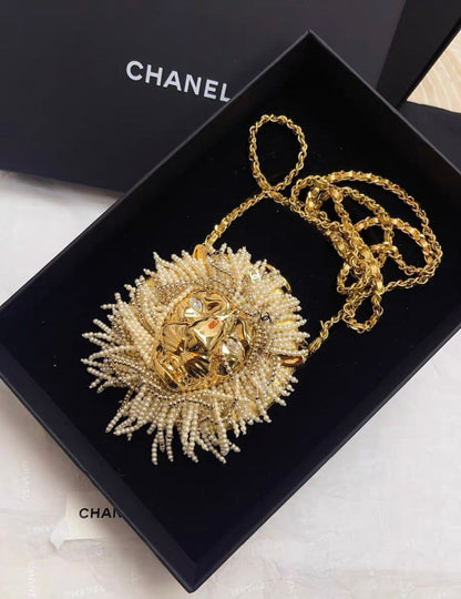 Chanel Luxury Lambskin Gold Handbag Style 2 Rovelle Bags