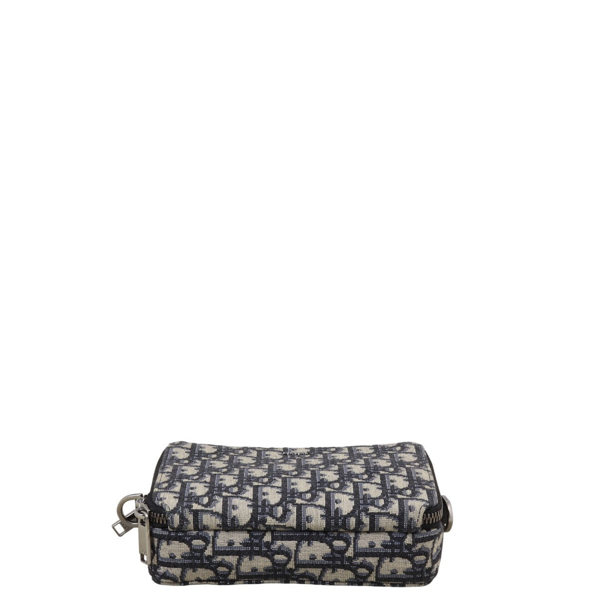 Dior Double Zip Pouch with Strap Oblique Rovelle Bags