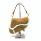 Dior Saddle 2020 Shoulder Bag Shearling Brown and While Rovelle Bags