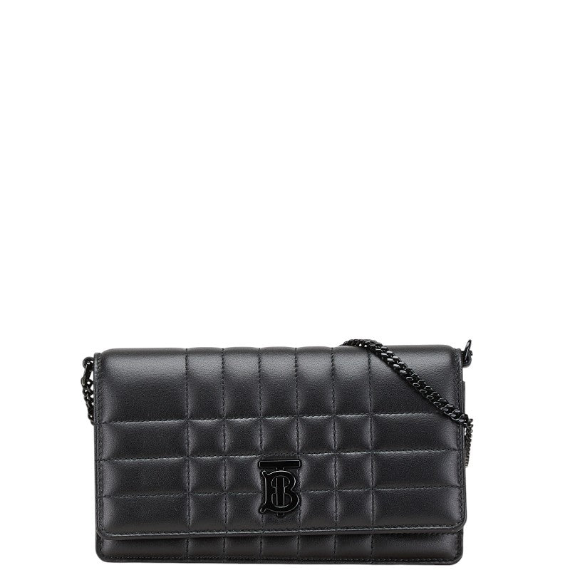 Burberry Lola Logo Leather Shoulder Bag