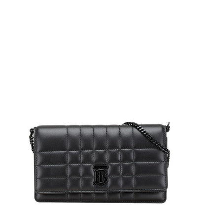 Burberry Lola Logo Leather Shoulder Bag