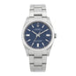 Stainless Steel 36mm Oyster Perpetual Watch Bright Blue 126000
