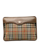 Burberry Nova Shadow Leather Clutch Bag