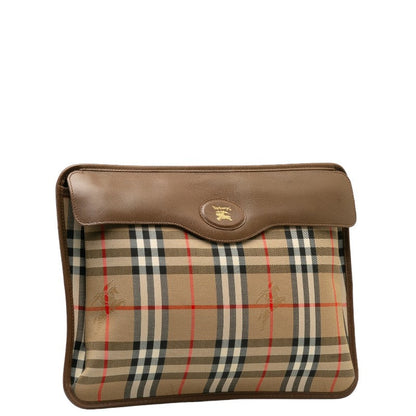 Burberry Nova Shadow Leather Clutch Bag