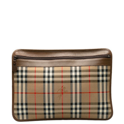 Burberry Nova Shadow Leather Clutch Bag