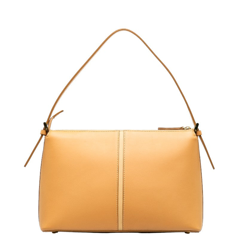 Burberry Logo Embossed Leather Shoulder Bag