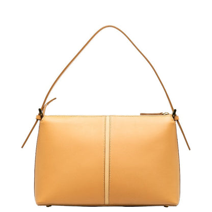 Burberry Logo Embossed Leather Shoulder Bag
