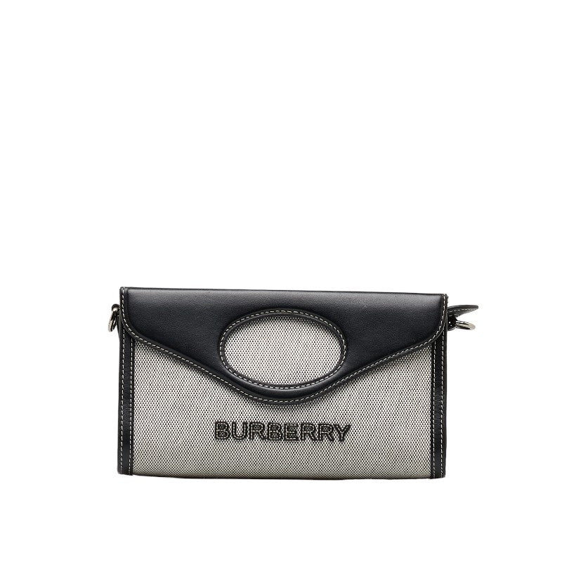Burberry Logo Horseferry Leather Handbag