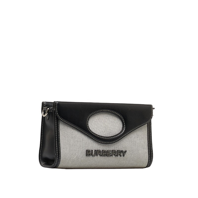 Burberry Logo Horseferry Leather Handbag