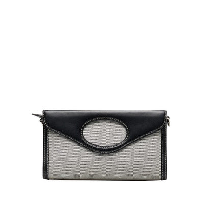 Burberry Logo Horseferry Leather Handbag