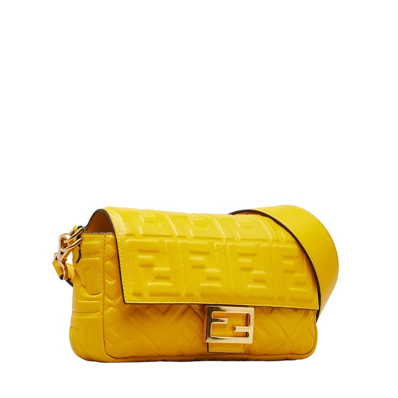 Fendi Zucca Leather Shoulder Bag Rovelle Bags