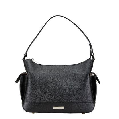 Burberry Logo Plate Leather Shoulder Bag