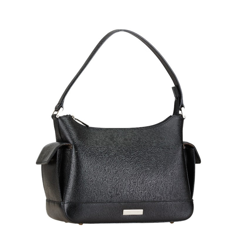 Burberry Logo Plate Leather Shoulder Bag