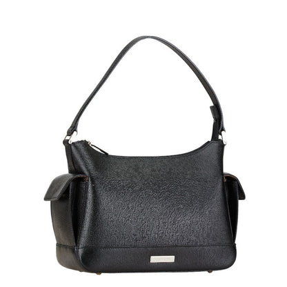Burberry Logo Plate Leather Shoulder Bag
