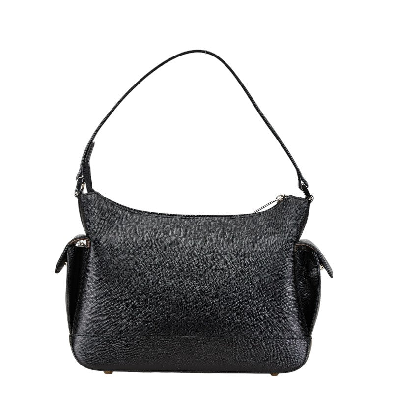 Burberry Logo Plate Leather Shoulder Bag