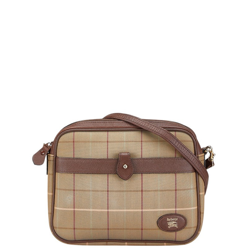 Burberry Logo Leather Shoulder Bag