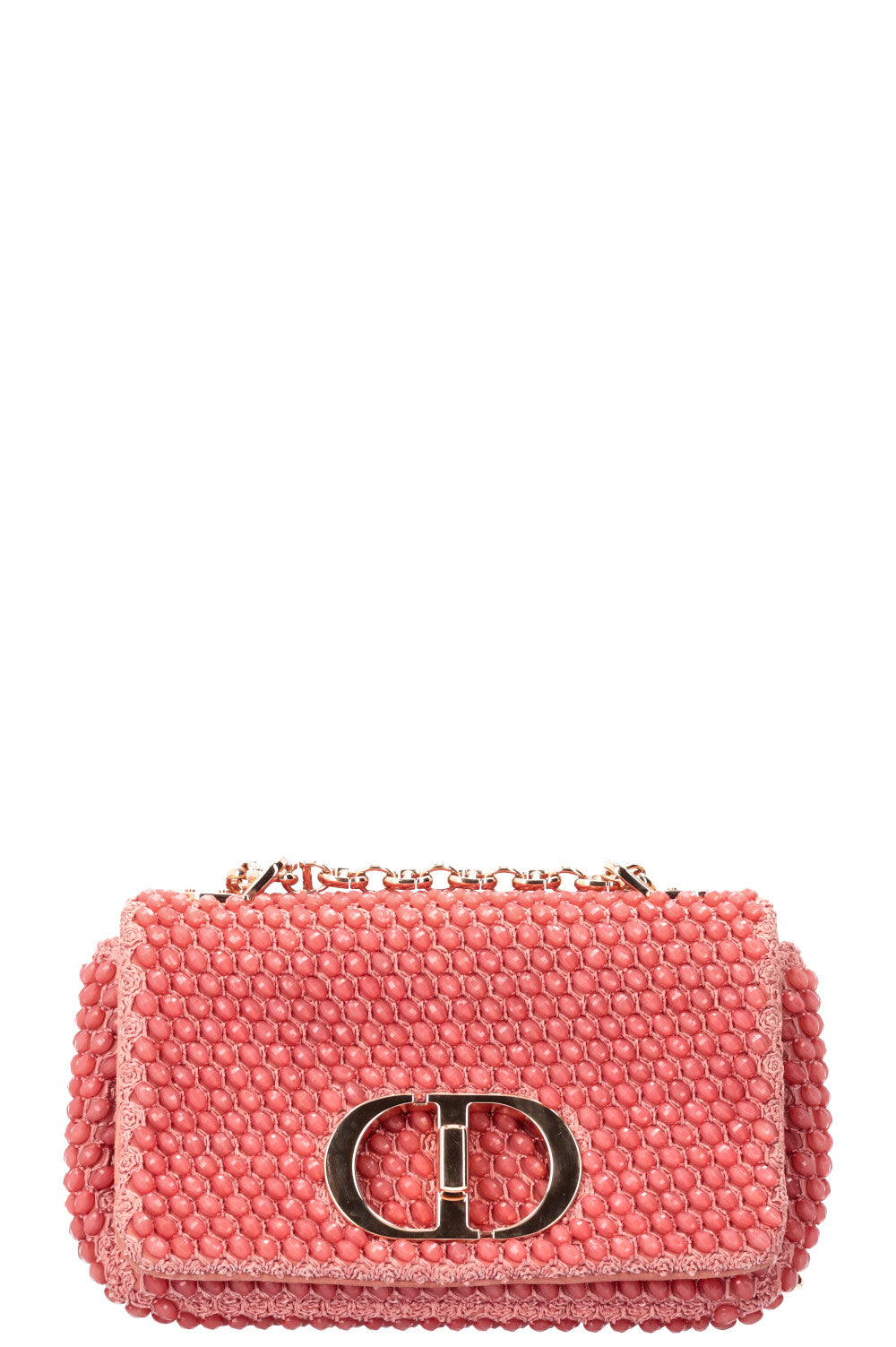 Christian Dior Beaded Caro Bag Coral Rovelle Bags