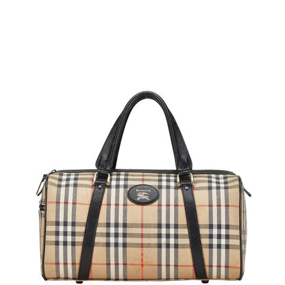 Burberry Horse Logo Leather Handbag
