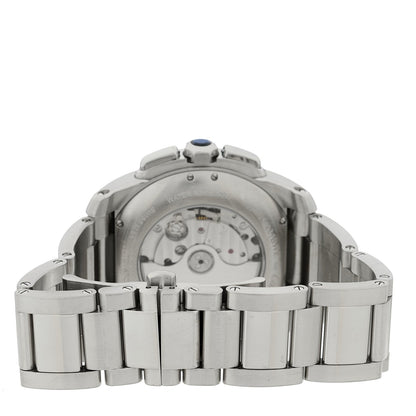 Stainless Steel 42mm Calibre de Cartier Chronograph Automatic Watch