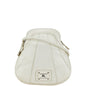 Burberry Label Plate Leather Blue Shoulder Bag