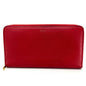 CELINE Long Wallet Purse leather Red Large zipped wallet Women