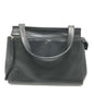 CELINE Shoulder Bag leather black Shoulder edge bag