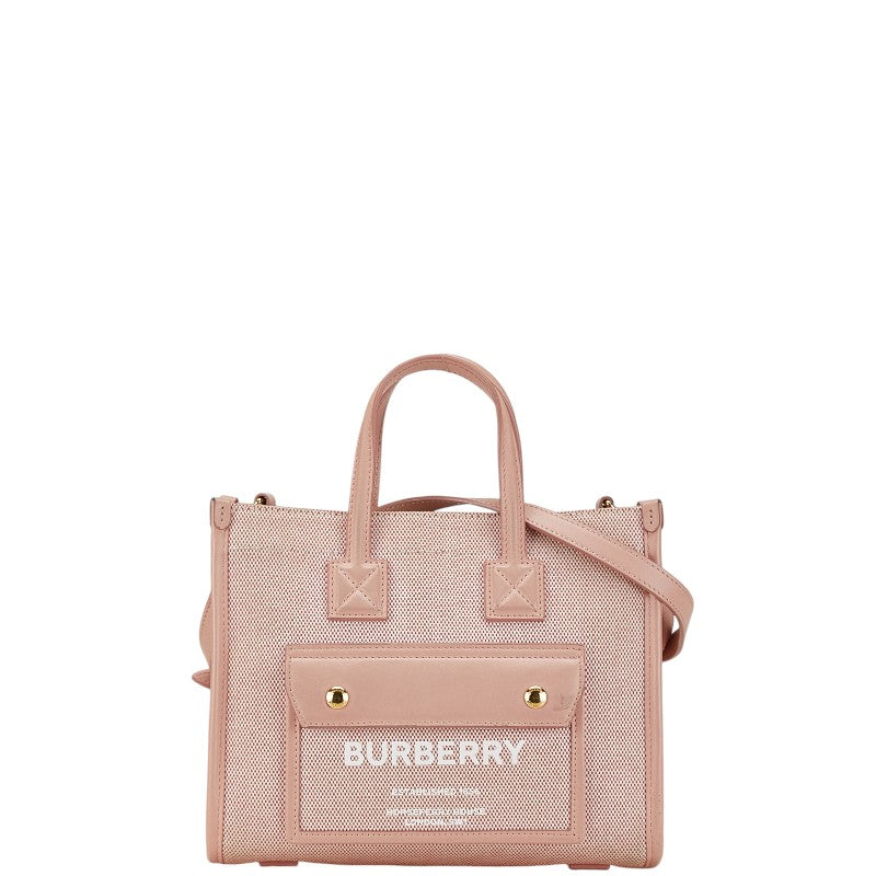 Burberry Logo Mini Canvas Handbag