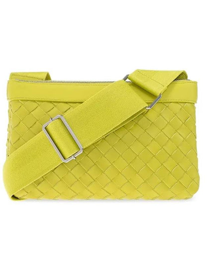 Luxury Bottega Veneta Intrecciato Classic Messenger Bag Kiwi