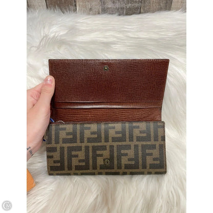 Wallet Luxury Designer By Fendi, Size: Medium Rovelle Bags