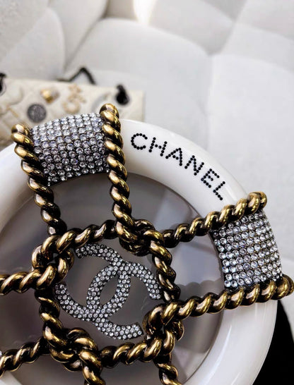 Chanel Luxury Leather Gold Handbag Rovelle Bags