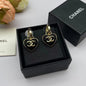 Small fragrant diamond pearl earrings