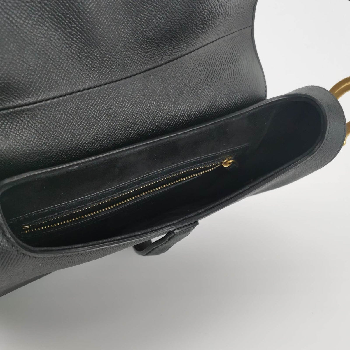 Dior Saddle Black Medium Grained Leather Handbag Rovelle Bags