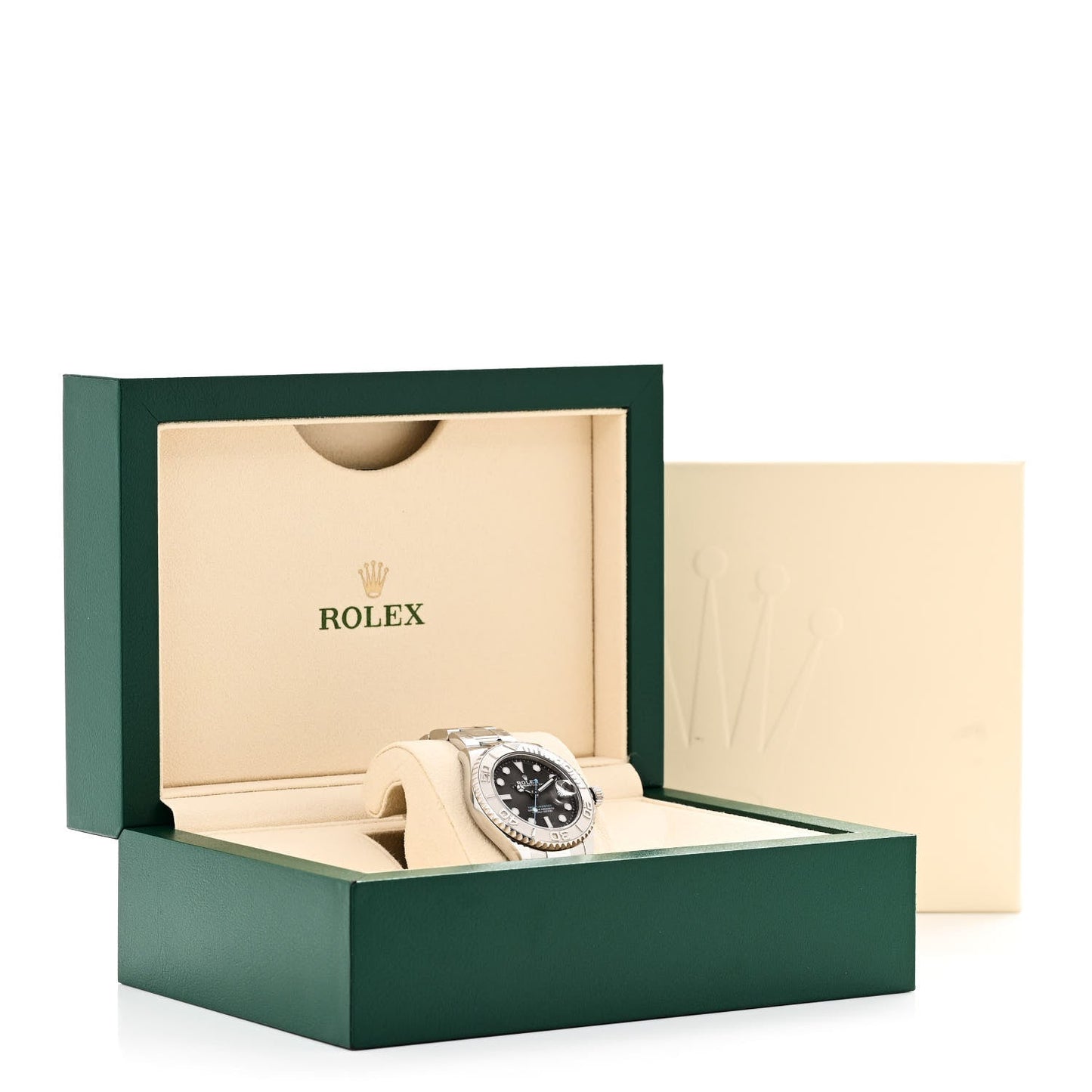 Stainless Steel Platinum 37mm Oyster Perpetual Date Yacht-Master Watch Slate 268622
