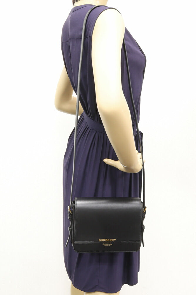 Burberry Calf Logo Shoulder Bag