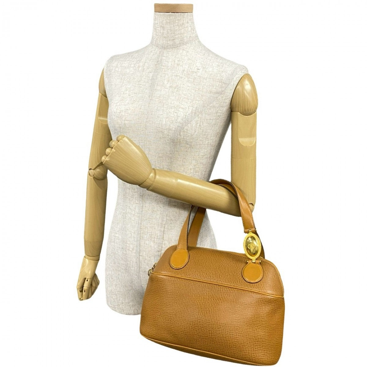 Dior Handbag leather Brown Rovelle Bags