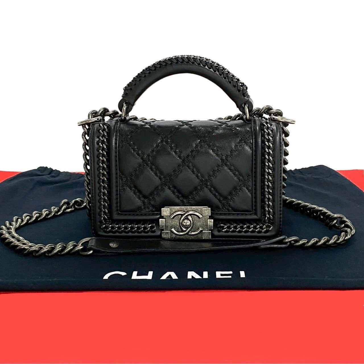Chanel Boy Chanel Leather 2way Shoulder Bag Rovelle Bags