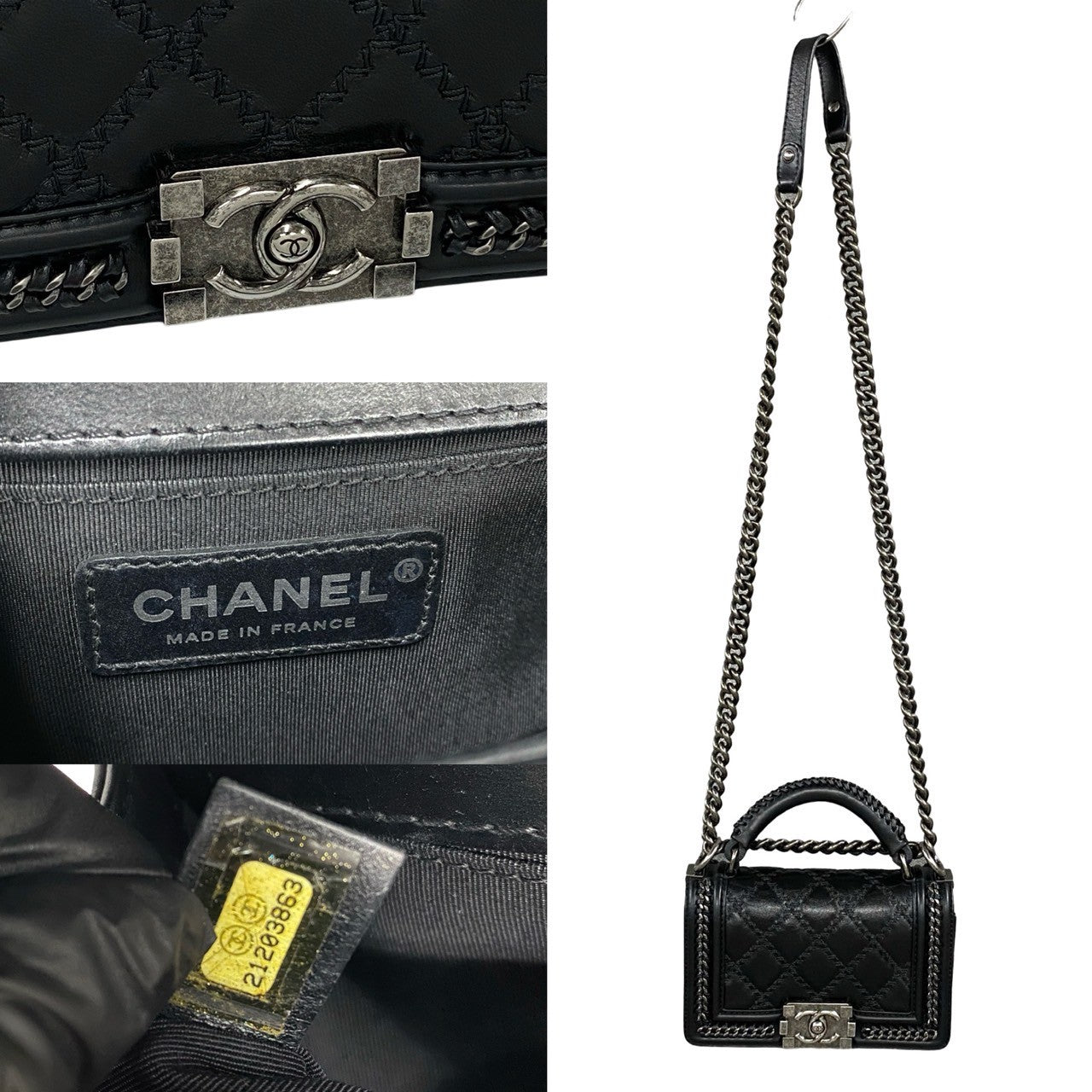 Chanel Boy Chanel Leather 2way Shoulder Bag Rovelle Bags