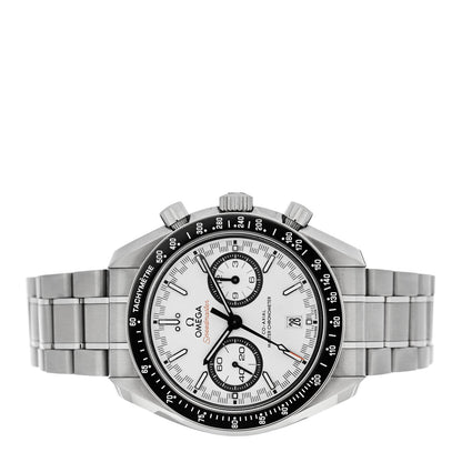 Stainless Steel 44mm Speedmaster Racing Co-Axial Master Chronometer Chronograph Automatic Watch White 329.30.44.51.04.001